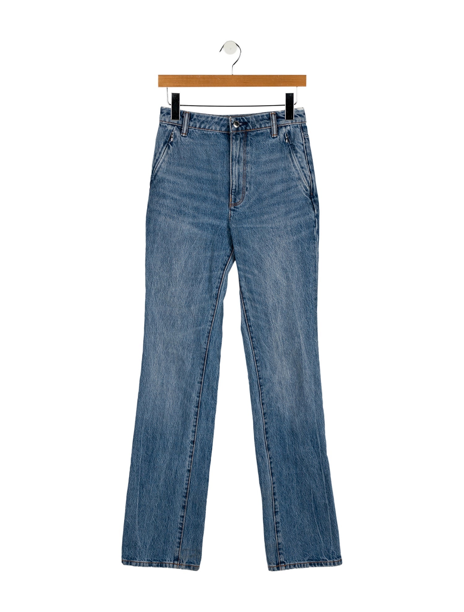 Alexander Wang High-Rise Straight Leg Jeans