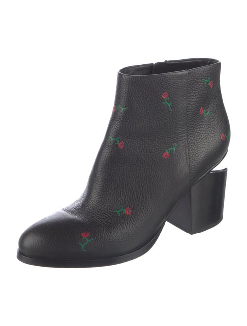 Alexander Wang Leather Floral Print Boots
