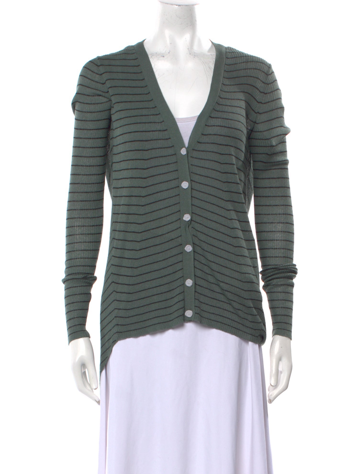 Alexander Wang Striped V-Neck Sweater w/ Tags