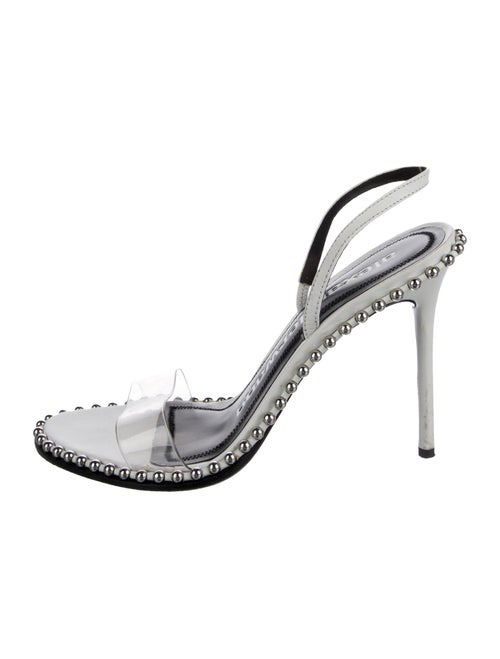 Alexander Wang Leather Printed Slingback Sandals