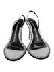 Alexander Wang Leather Printed Slingback Sandals
