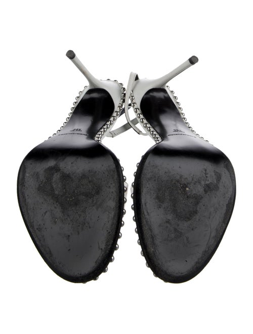 Alexander Wang Leather Printed Slingback Sandals