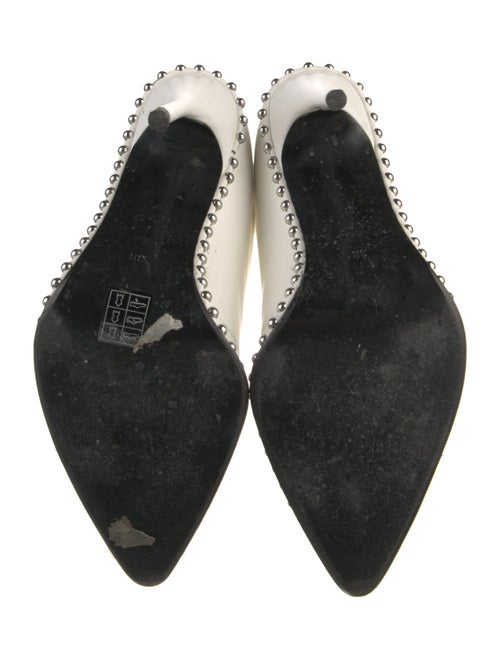 Alexander Wang Leather Studded Accents Lace-Up Boots