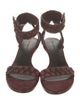Alexander Wang Embossed Leather Sandals