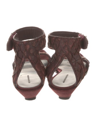 Alexander Wang Embossed Leather Sandals