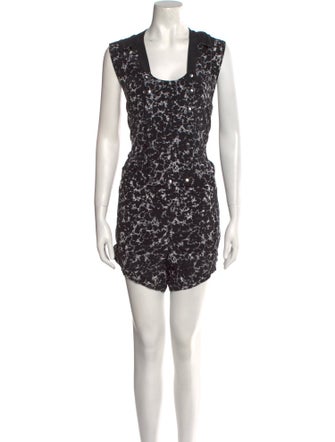 Alexander Wang Silk Printed Romper
