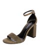 Alexander Wang Canvas Whipstitch Trim Sandals