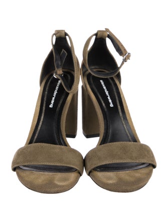 Alexander Wang Canvas Whipstitch Trim Sandals