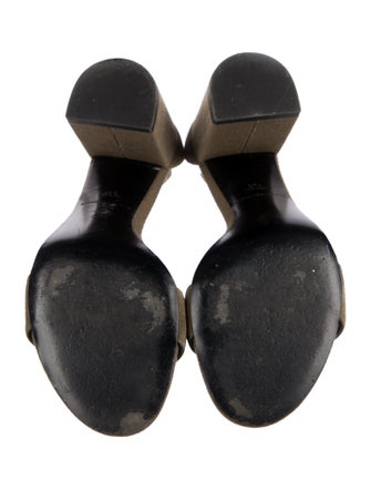 Alexander Wang Canvas Whipstitch Trim Sandals