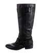 Alexander Wang Leather Studded Accents Riding Boots