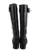 Alexander Wang Leather Studded Accents Riding Boots