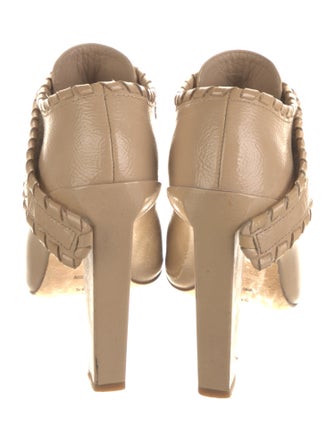 Alexander Wang Patent Leather Whipstitch Trim Mules