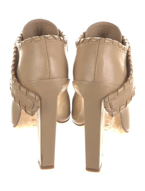 Alexander Wang Patent Leather Whipstitch Trim Mules