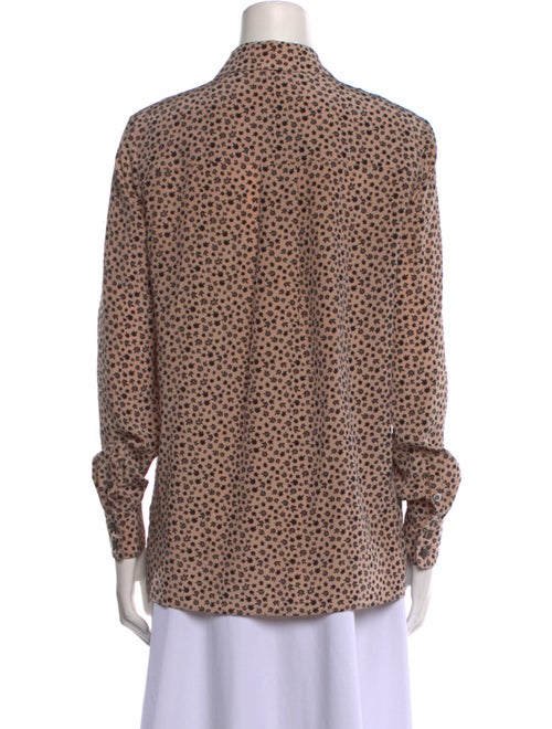 Alexander Wang Silk Printed Button-Up Top