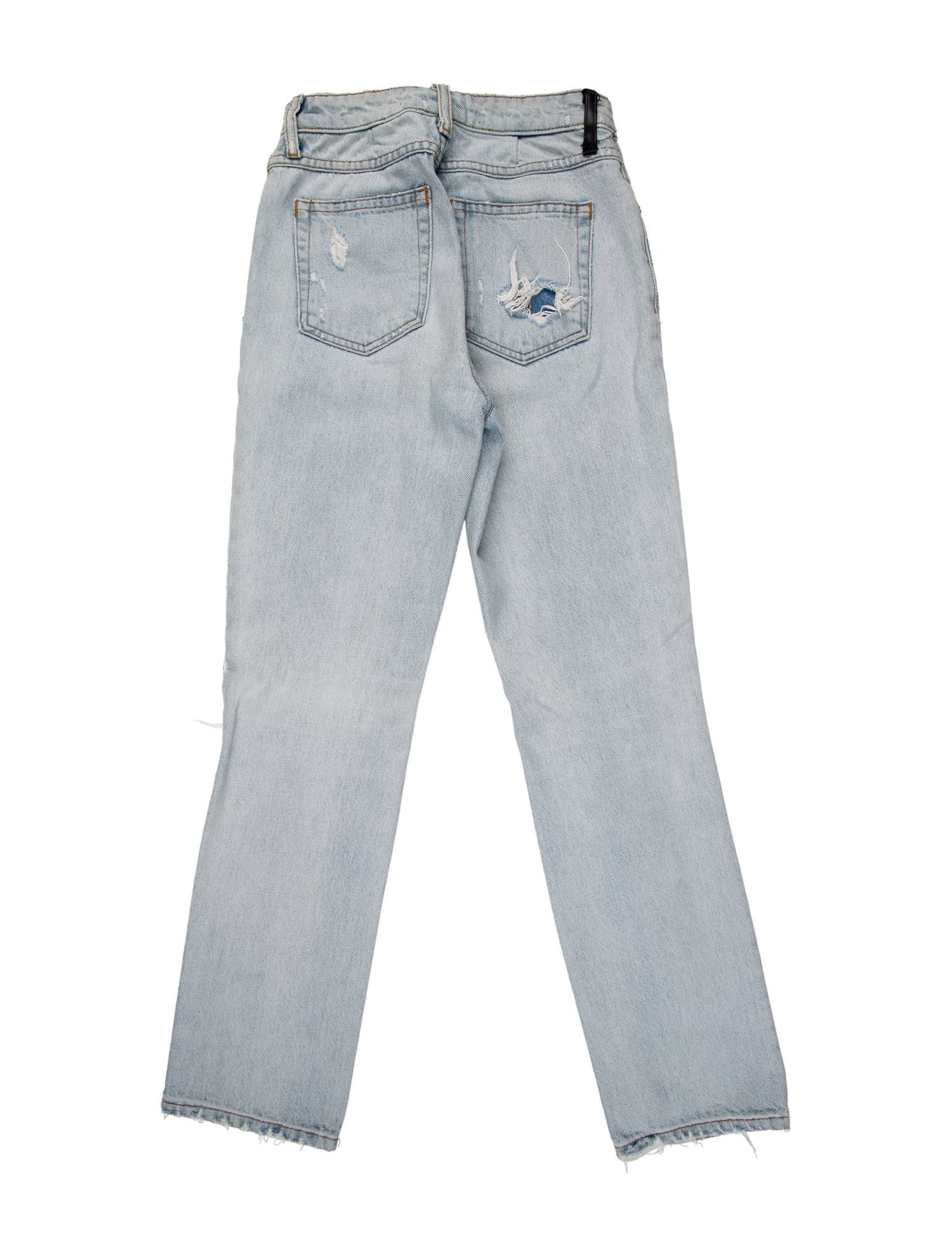 Alexander Wang Mid-Rise Straight Leg Jeans