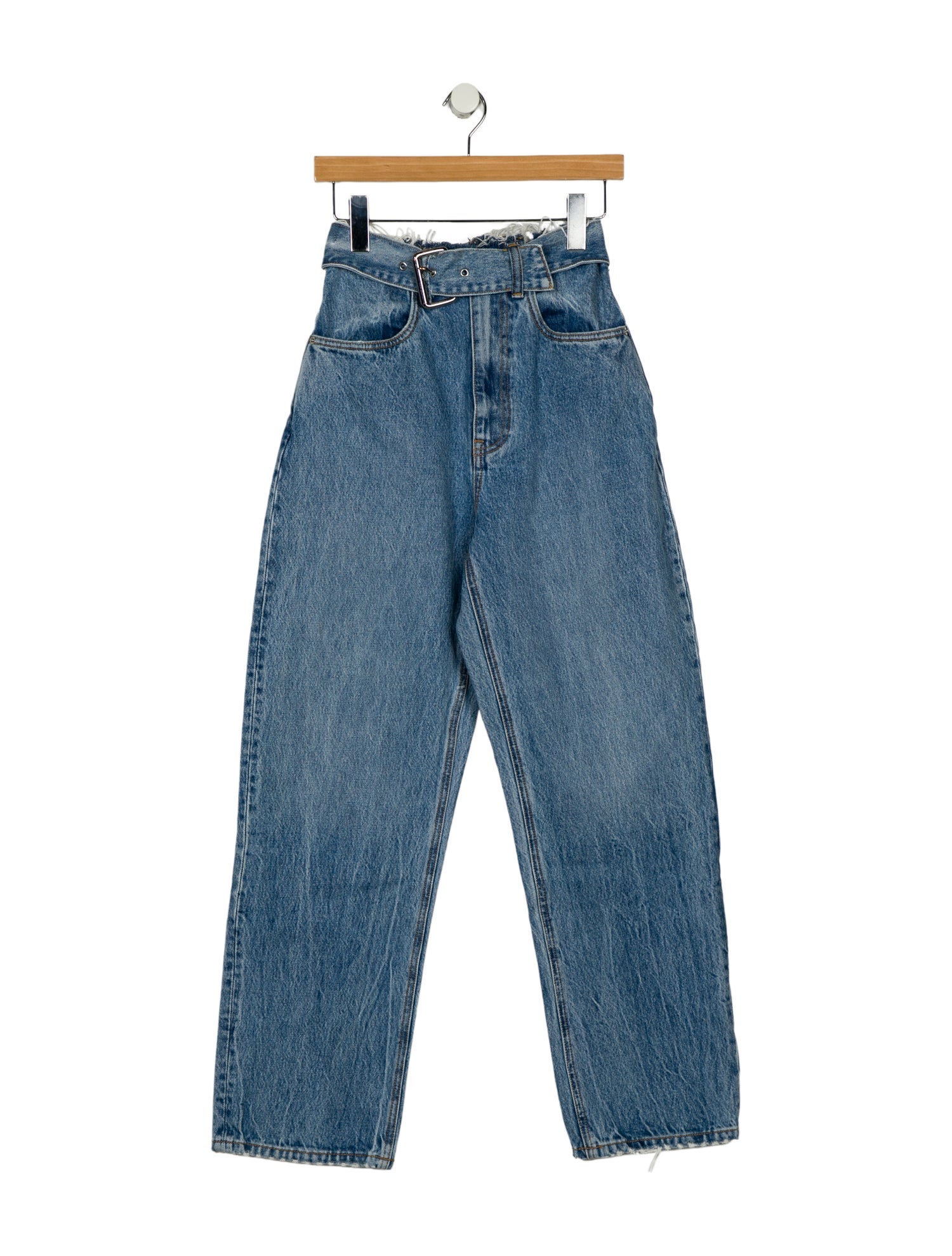 Alexander Wang High-Rise Straight Leg Jeans