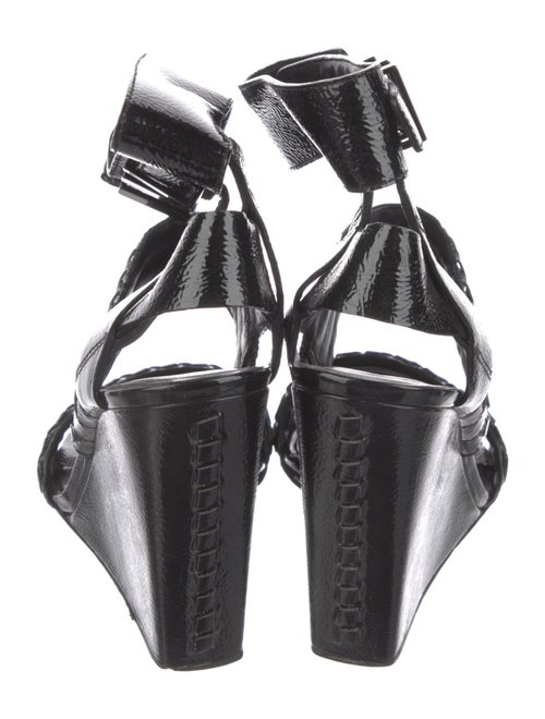 Alexander Wang Patent Leather Whipstitch Trim Sandals
