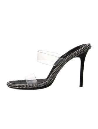 Alexander Wang PVC Crystal Embellishments Slides