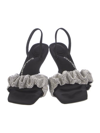 Alexander Wang Nylon Printed Slingback Sandals