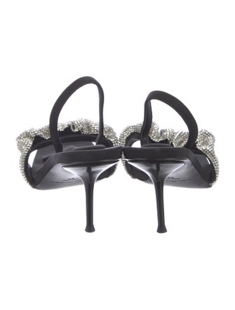 Alexander Wang Nylon Printed Slingback Sandals