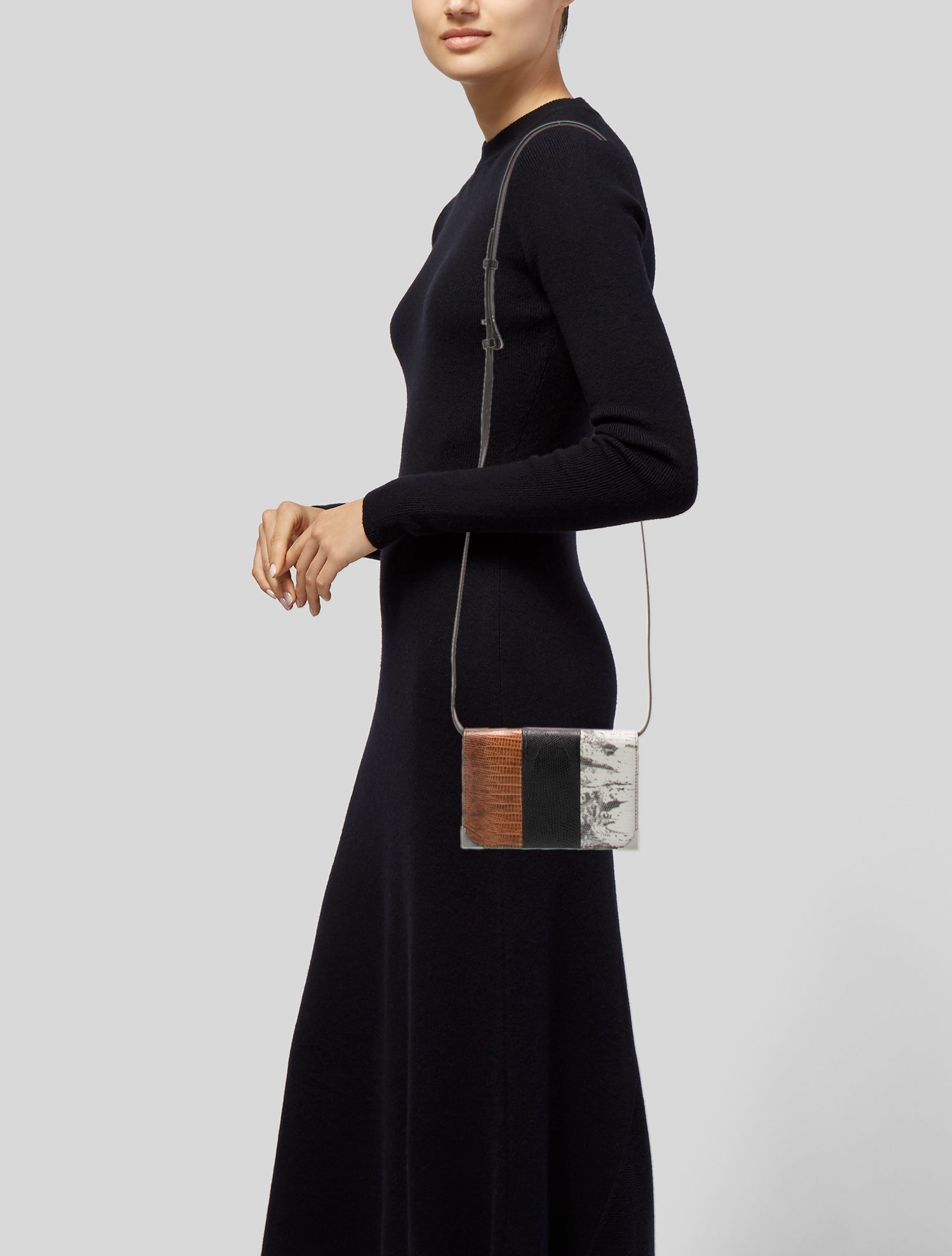 Alexander Wang Embossed Leather Messenger Bag