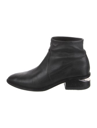 Alexander Wang Leather Whipstitch Trim Boots