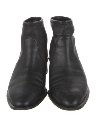 Alexander Wang Leather Whipstitch Trim Boots