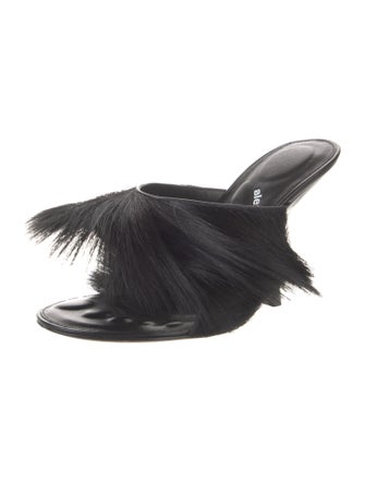 Alexander Wang Fur Slides