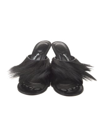 Alexander Wang Fur Slides