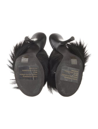 Alexander Wang Fur Slides