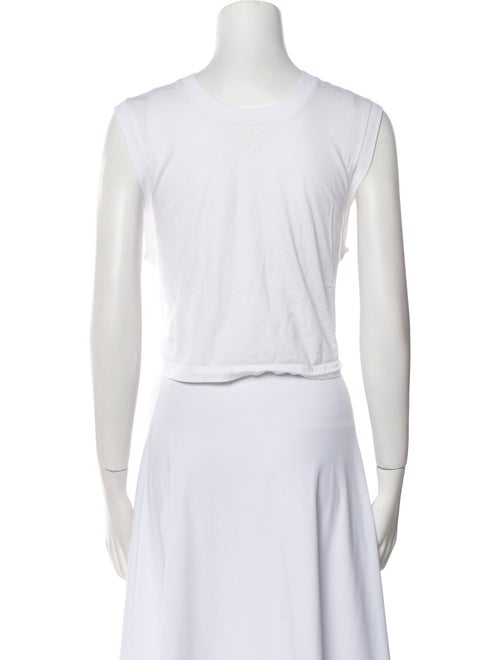 Alexander Wang Bateau Neckline Sleeveless Crop Top