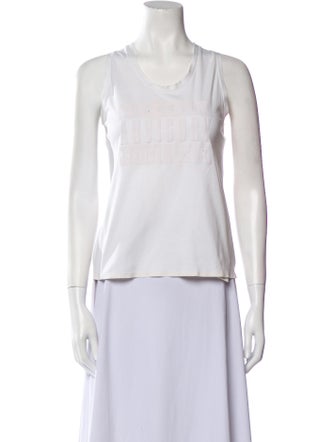 Alexander Wang Scoop Neck Sleeveless Top