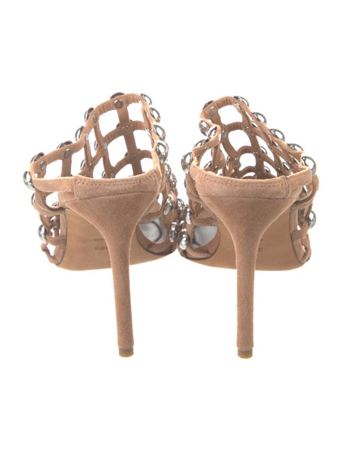 Alexander Wang Suede Studded Accents Slides