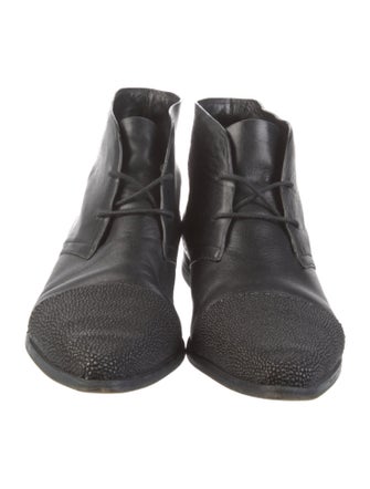 Alexander Wang Leather Lace-Up Boots