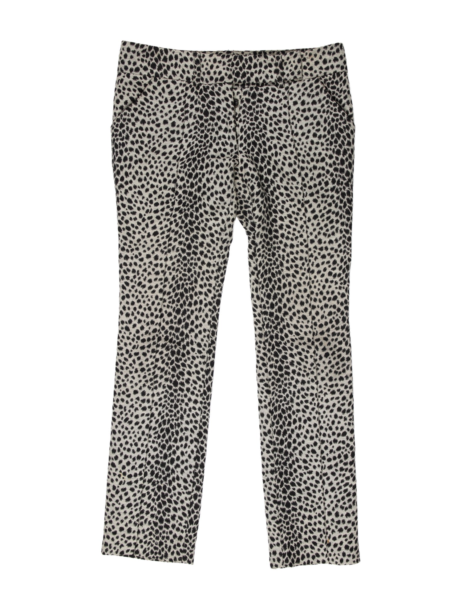 Alexander Wang Animal Print Straight Leg Pants
