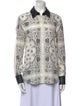 Alexander Wang Silk Printed Button-Up Top