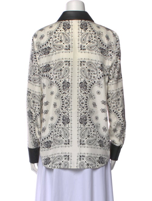 Alexander Wang Silk Printed Button-Up Top