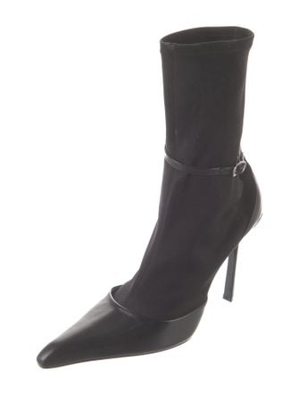 Alexander Wang Leather Sock Boots