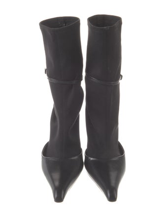 Alexander Wang Leather Sock Boots