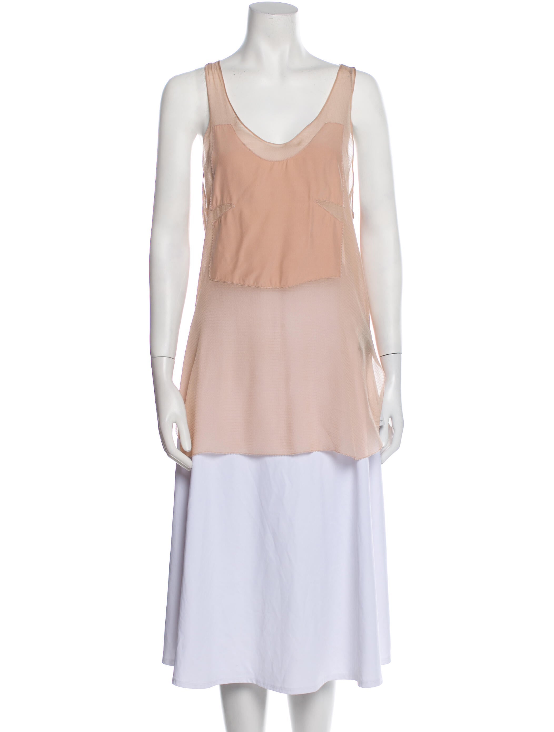 Alexander Wang Silk Scoop Neck Tunic