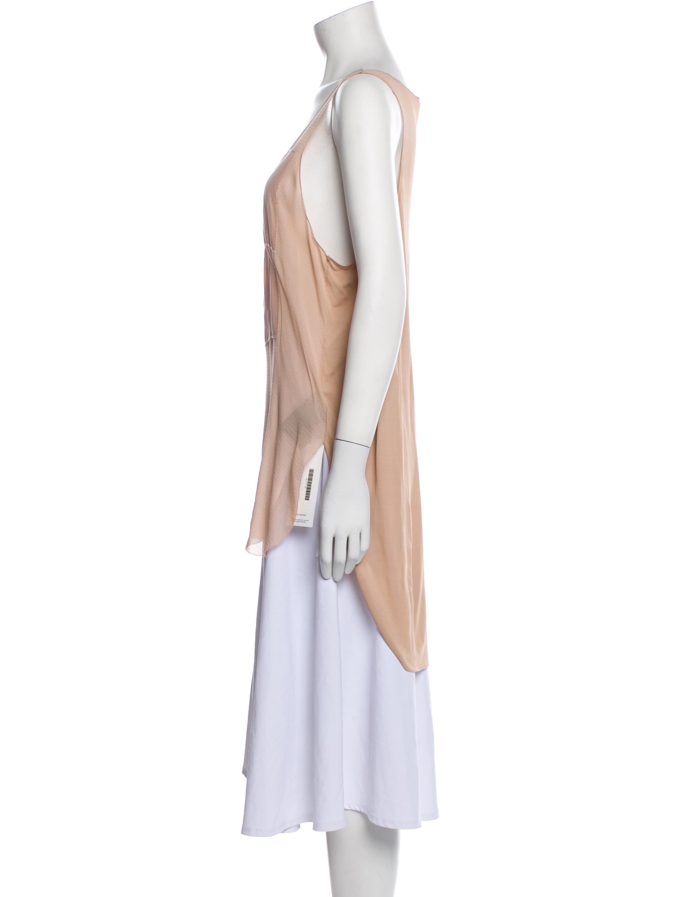 Alexander Wang Silk Scoop Neck Tunic