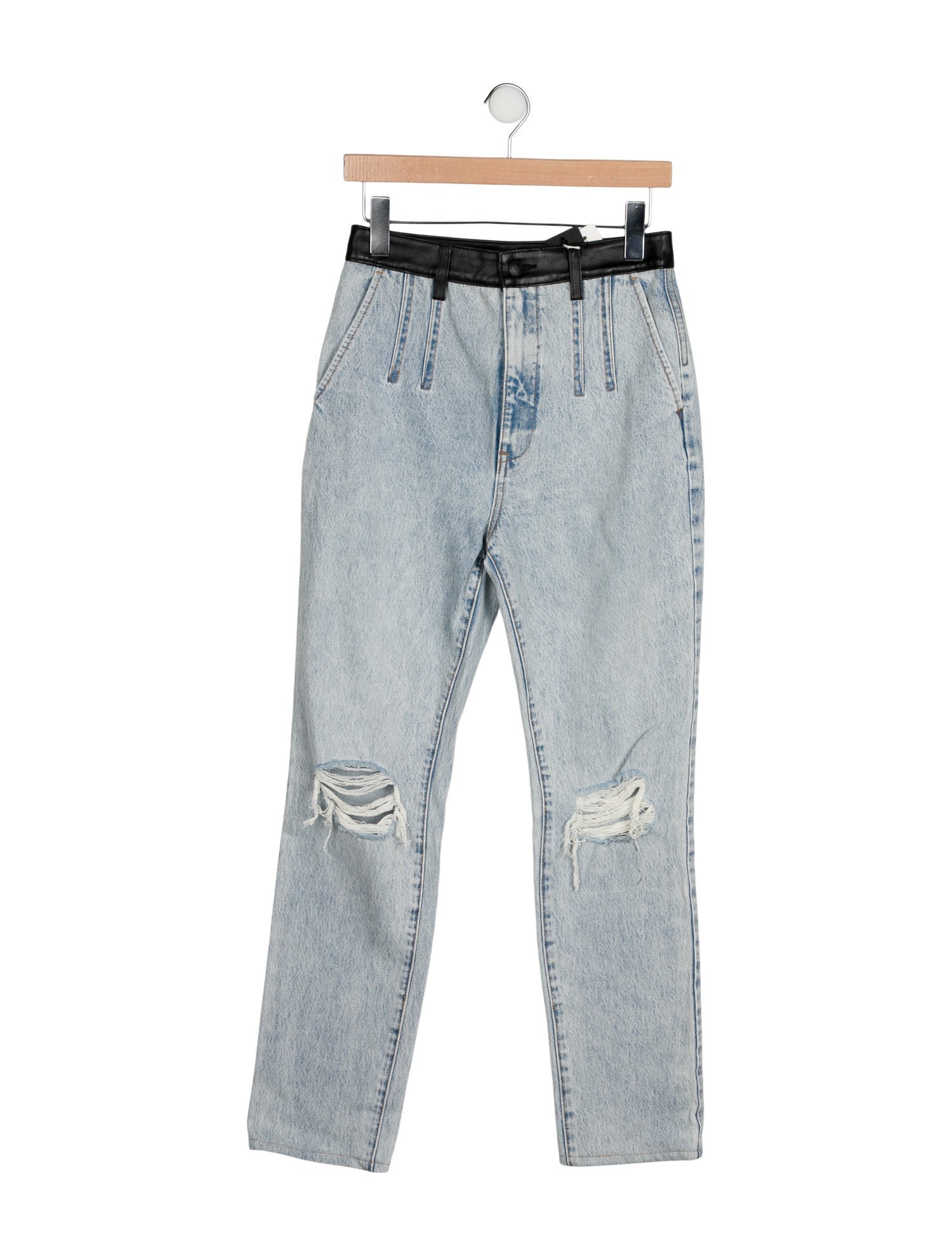 Alexander Wang High-Rise Straight Leg Jeans