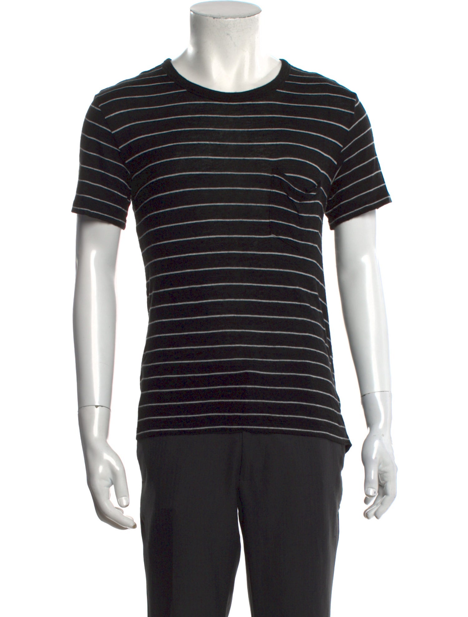 Alexander Wang Striped Crew Neck T-Shirt