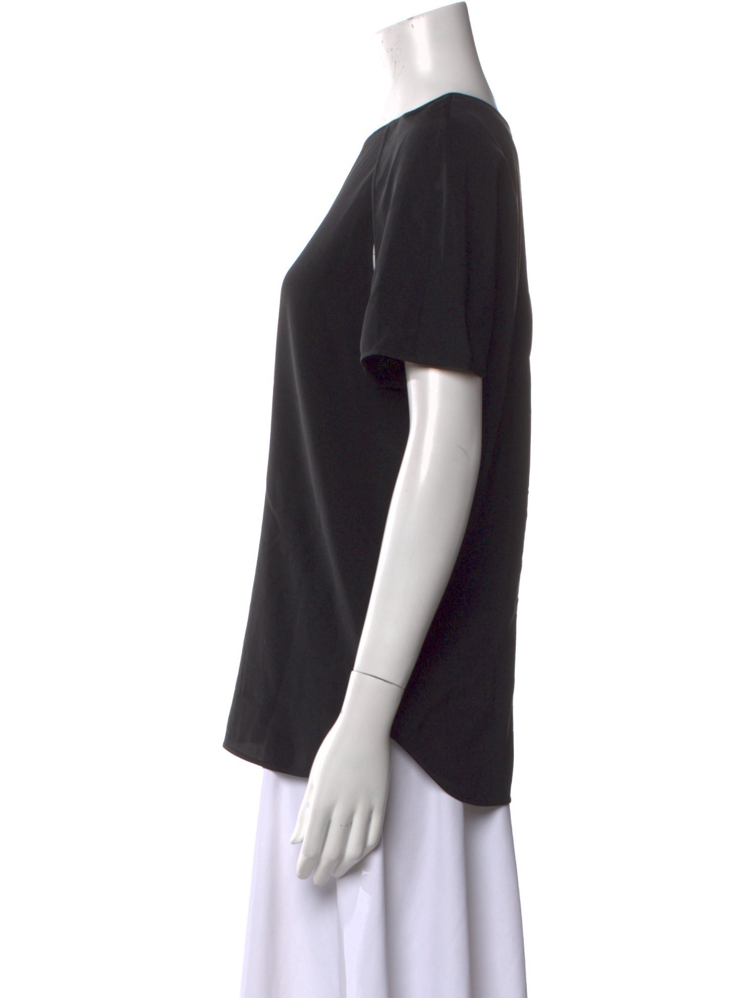 Alexander Wang Silk Crew Neck T-Shirt