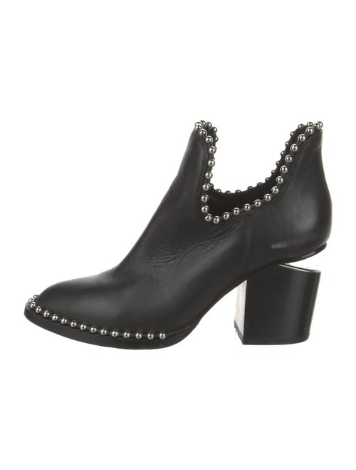 Alexander Wang Leather Studded Accents Boots
