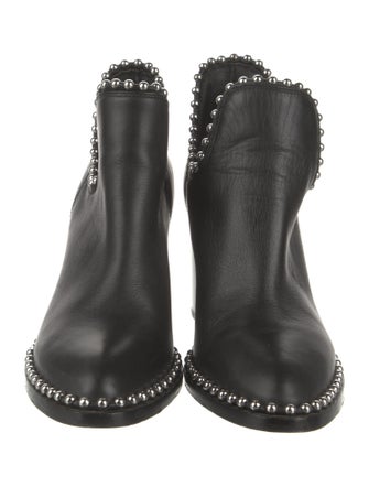 Alexander Wang Leather Studded Accents Boots