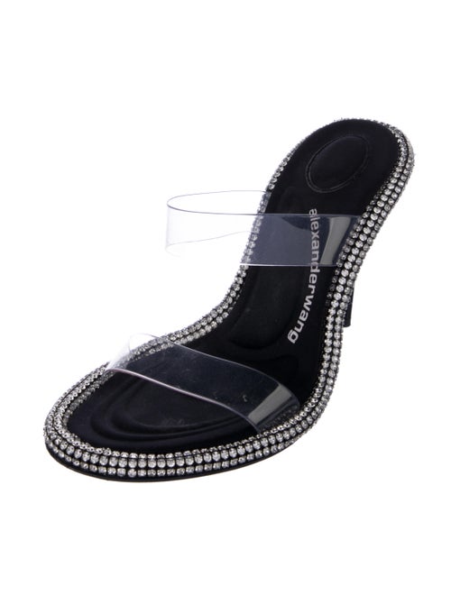 Alexander Wang Printed Crystal Embellishments Slides