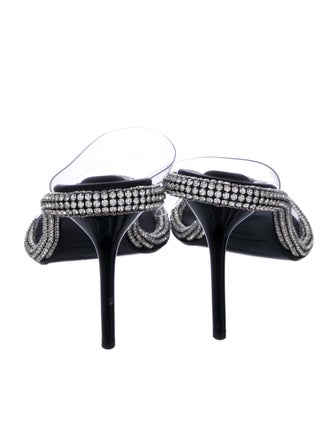 Alexander Wang Printed Crystal Embellishments Slides