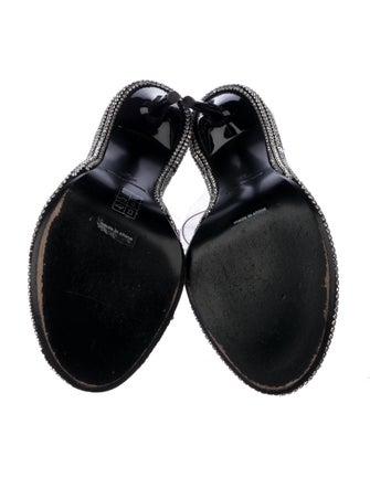 Alexander Wang Printed Crystal Embellishments Slides