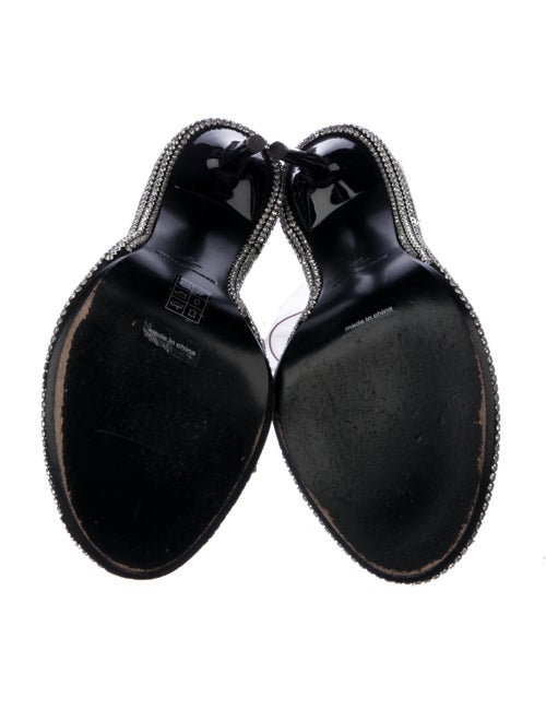 Alexander Wang Printed Crystal Embellishments Slides